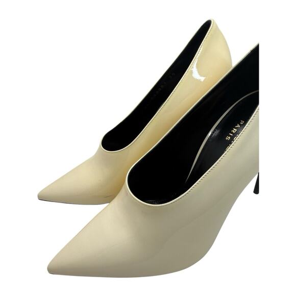 Saint Laurent Teddy 105 Patent Leather Stiletto Heel Pumps Shoes Size 39 - Picture 5 of 16